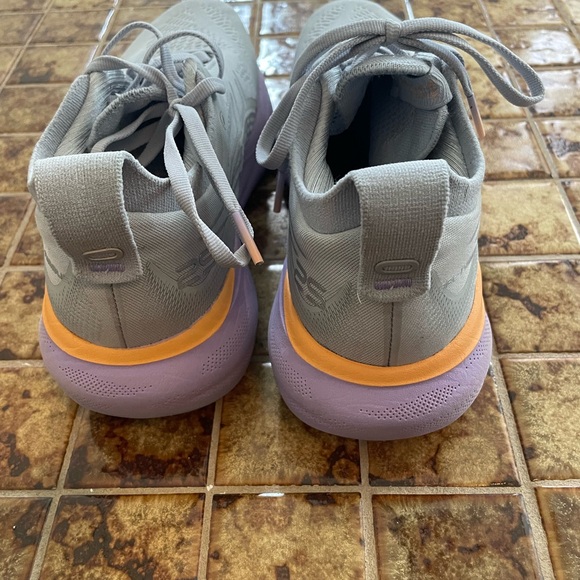 Asics Women's Gray and Purple Athletic Shoes - Picture 2 of 6